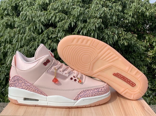 Men's Pink Running weapon Air Jordan 3 Shoes 0125